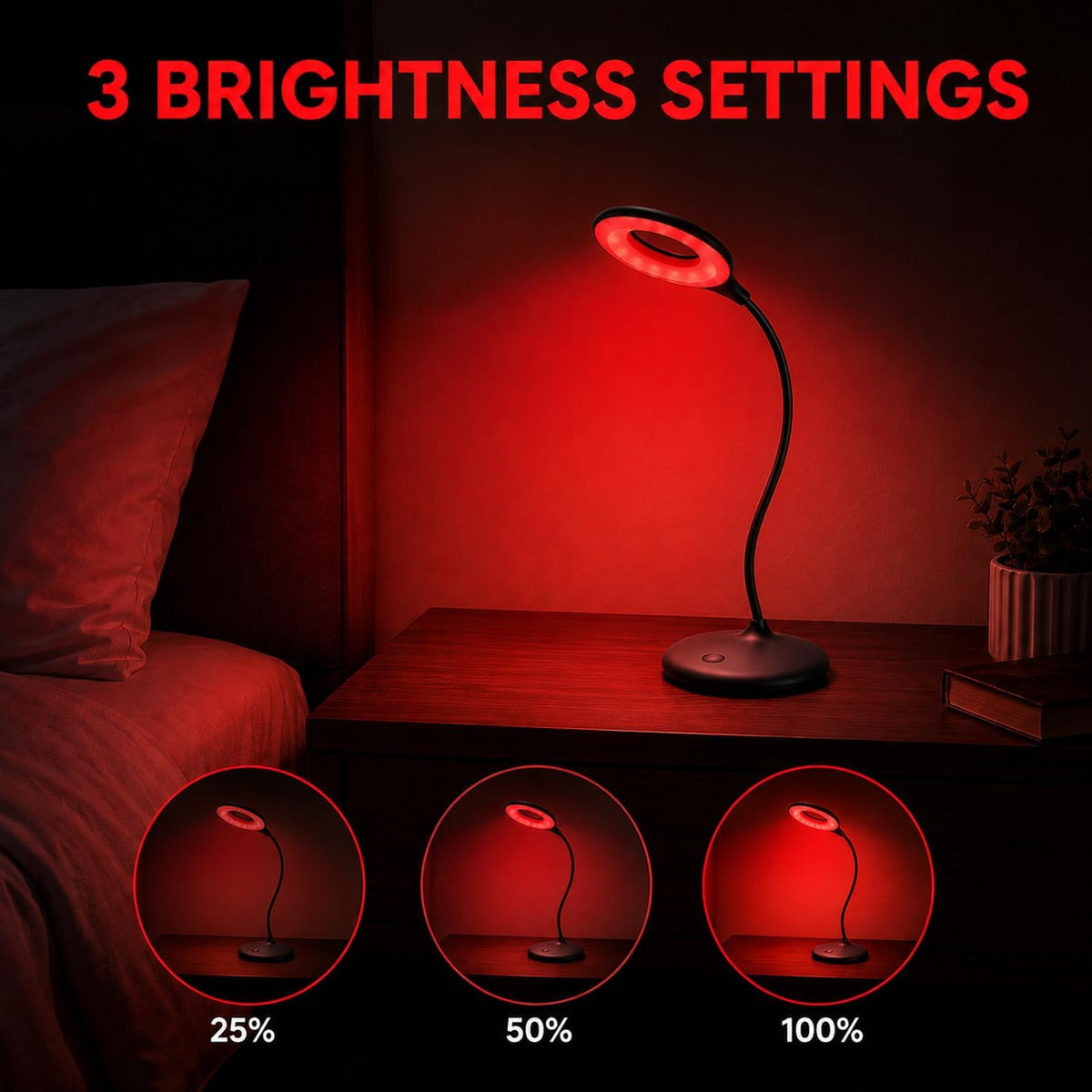 Red Light - 670Nm Red Light Therapy - No Blue Light Lamp