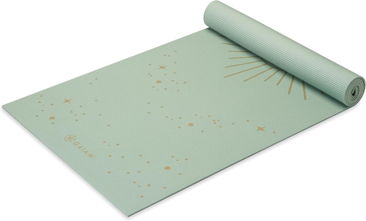 Gaiam Premium Yoga Mat, 6Mm Thick Print Mat