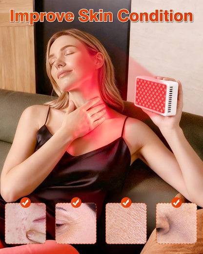 Red Light Therapy for Body and Face, Portable Red Light Panel