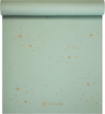 Gaiam Premium Yoga Mat, 6Mm Thick Print Mat