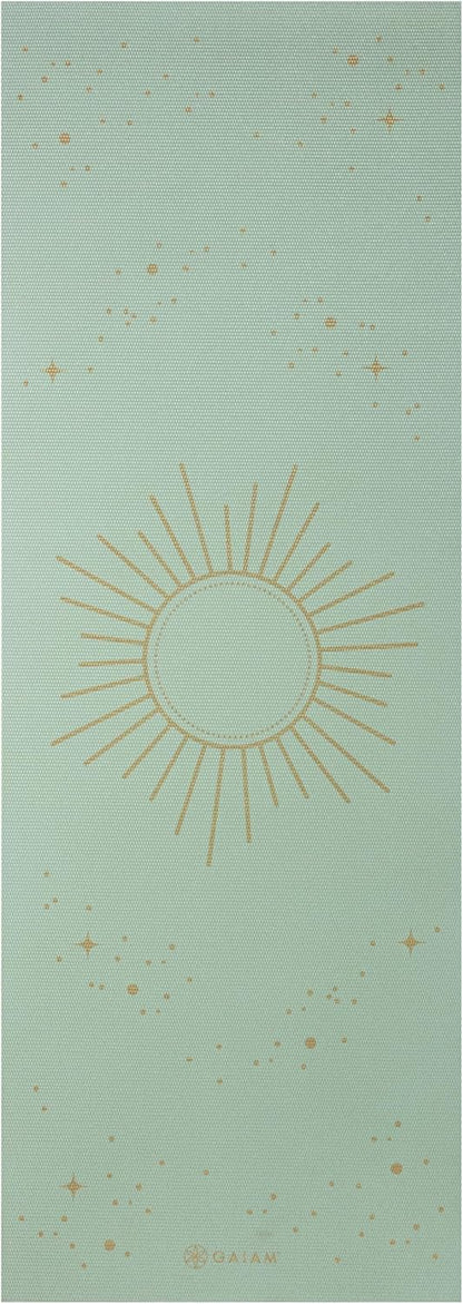 Gaiam Premium Yoga Mat, 6Mm Thick Print Mat