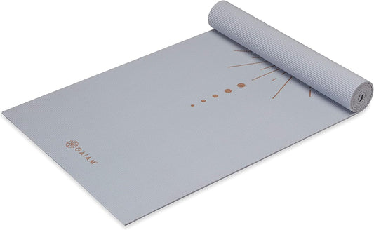 Gaiam Premium Yoga Mat, 6Mm Thick Print Mat