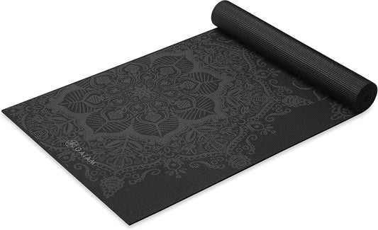 Gaiam Premium Yoga Mat, 6Mm Thick Print Mat
