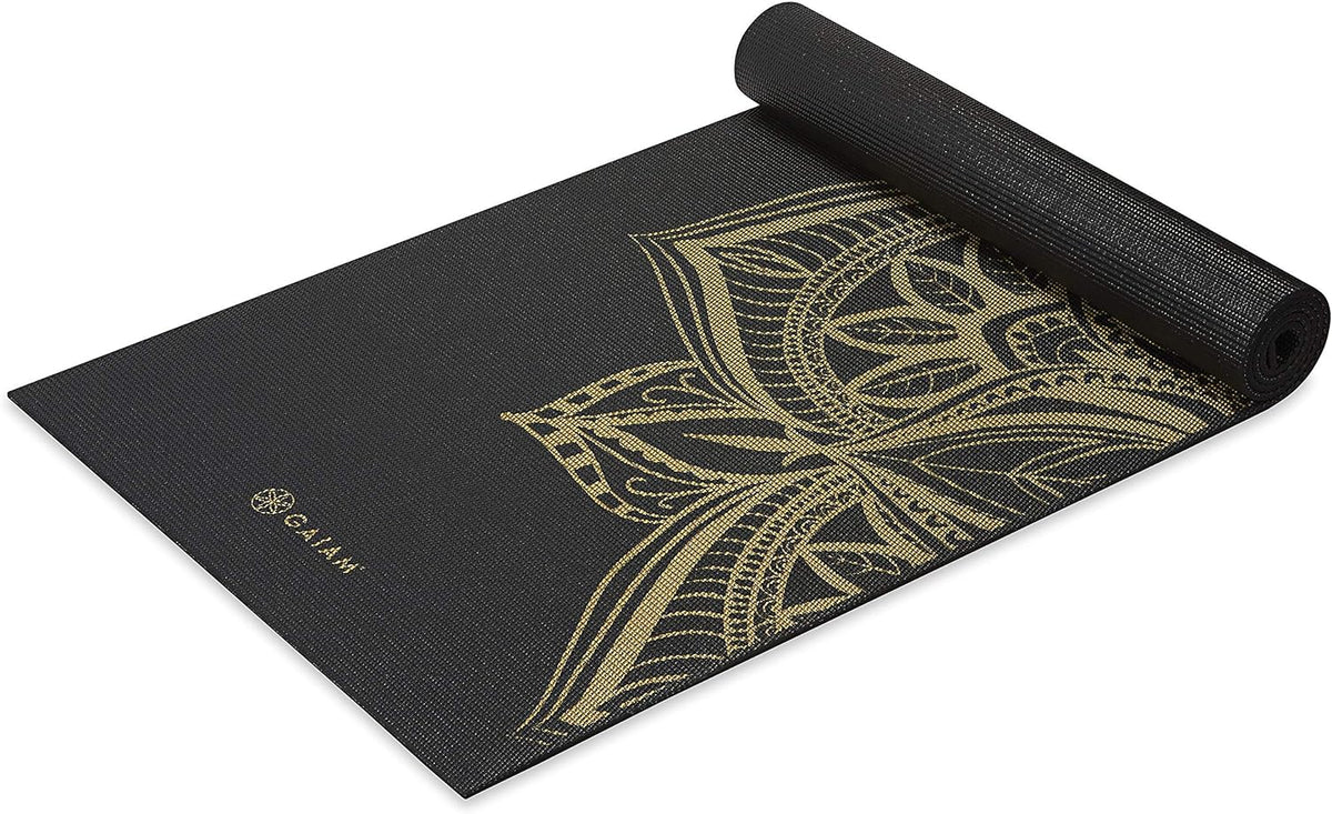 Gaiam Premium Yoga Mat, 6Mm Thick Print Mat